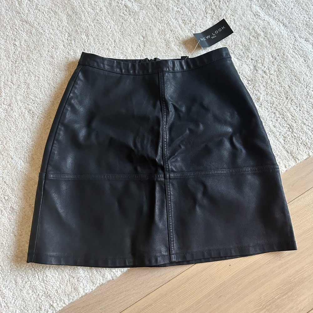 Faux Leather Skirt